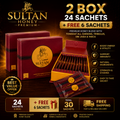 Sultan Honey Premium 2 BOX – 24 Sachets + FREE 6 Extra Sachets & FREE Shipping