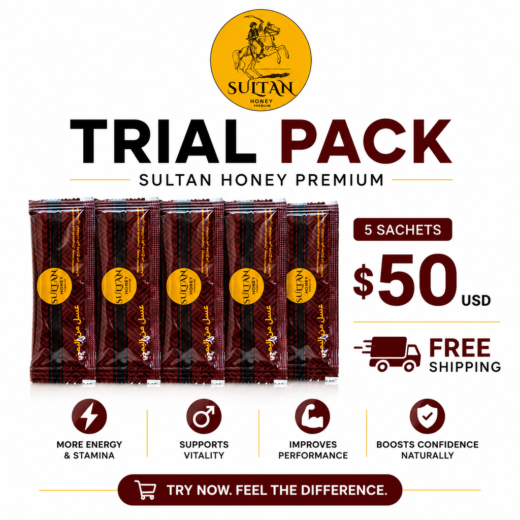 Sultan Honey Premium 5 SACHETS TRIAL PACK + FREE Shipping