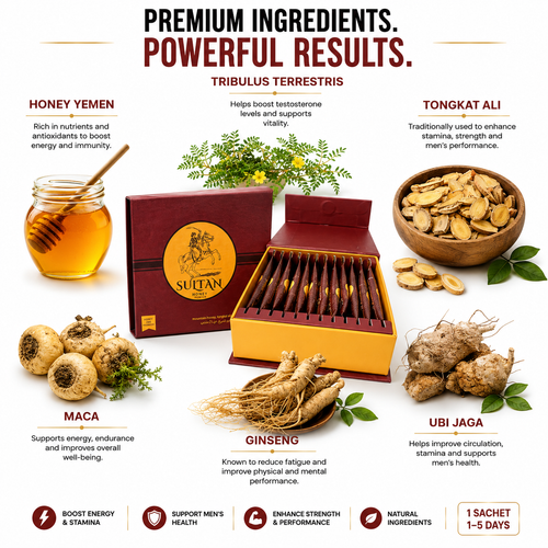 Sultan Honey Premium 1 BOX – 12 Sachets + FREE 3 Extra Sachets & FREE Shipping